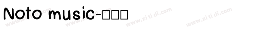 Noto music字体转换